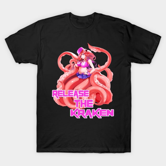 Release the kraken Girls - Lamia Monster Musume: Everyday Life with Monster Girls T-Shirt by M-HO design